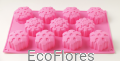 Forma, foremka silikonowa Śnieżynki 11 szt 1 Ecoflores