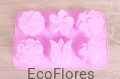 Forma, foremka silikonowa 6 kwiatów 3 Ecoflores.JPG