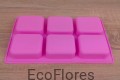 Forma, foremka silikonowa 6 PROSTOKĄTÓW Ecoflores 2.jpg