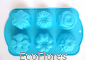 Forma, foremka silikonowa 6 wzorów 1 Ecoflores