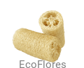 Loofah, luffa naturalna jasny brąz 10 cm Ecoflores.png