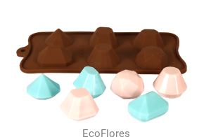 Forma, foremka  silikonowa Klejnoty*