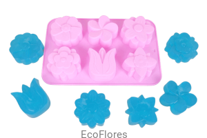 Forma, foremka silikonowa 6 kwiatów