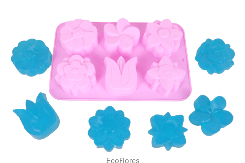 Forma, foremka silikonowa 6 kwiatów ecoflores.png