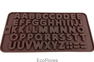 Forma, foremka  silikonowa Literki, Alfabet