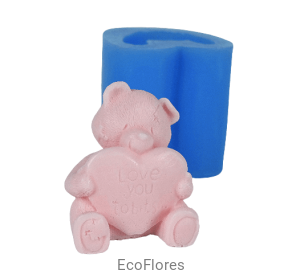 Forma silikonowa Miś z sercem