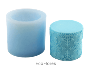 Forma silikonowa do świec Śnieżynki