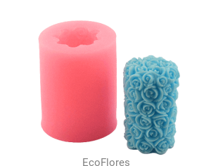 Forma silikonowa do świec Róże 