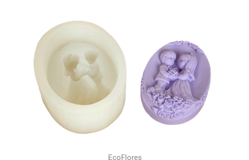 Forma silikonowa Młoda Para, ślub ecoflores.png