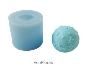 Forma silikonowa do świec Kula Świąteczna