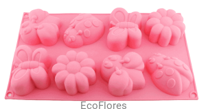 Forma, foremka  silikonowa Kwiaty i owady