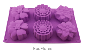 Forma, foremka  silikonowa Kwiaty  3 wzory