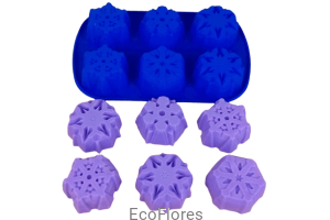 Forma, foremka silikonowa Śnieżynki 6 na formie