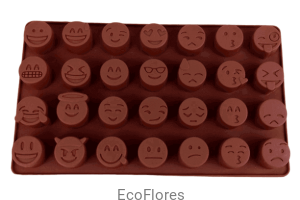 Forma, foremka silikonowa Emotikony 28 szt. na formie