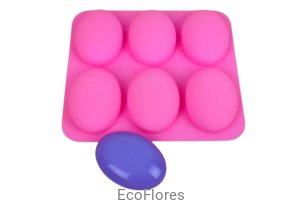 Forma, foremka silikonowa Owal 6 szt na formie 