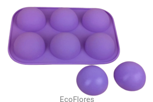 Forma, foremka silikonowa Półkule małe 6 sztuk na formie 