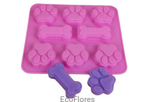 Forma, foremka silikonowa Psia kostka 8 szt. na formie
