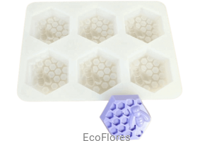 Forma, foremka silikonowa Pszczoła, plaster miodu 6 szt na formie 