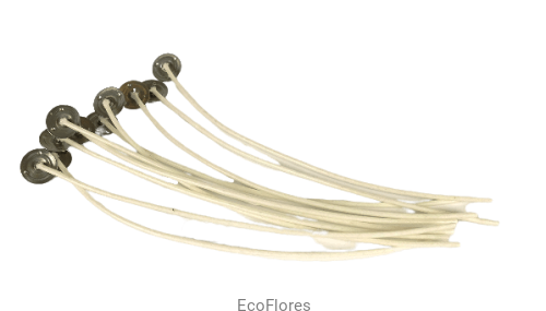 Knot z blaszką woskowany 12 cm 100 szt Ecoflores