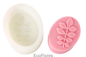 Forma silikonowa  Liść na drewnie