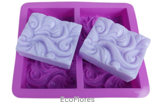 Forma silikonowa  Fale 4 szt. na formie