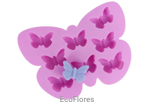 Forma silikonowa Motyle 8 szt na formie