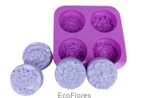 Forma silikonowa  Cztery Wzory Kwiatowe