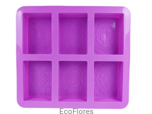 Forma silikonowa  6 rożnych wzorów na formie