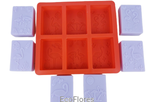 Forma silikonowa Flamingi 6 wzorów na formie