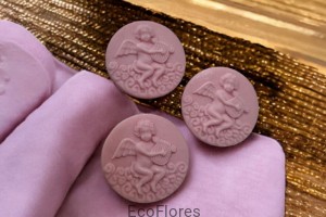 Forma silikonowa  Amorek 3 szt na formie