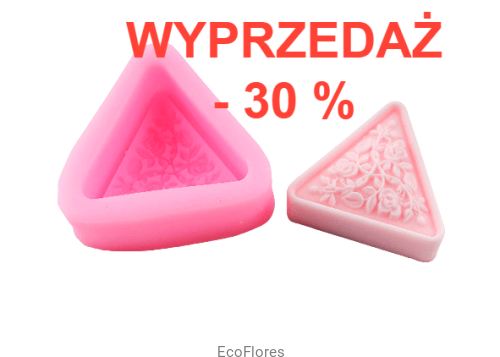 Forma silikonowa Trójkąt z różami  ecoflores.png