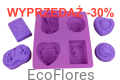 Forma, foremka silikonowa Love Nature - 4 popularne wzory  ecoflores.png