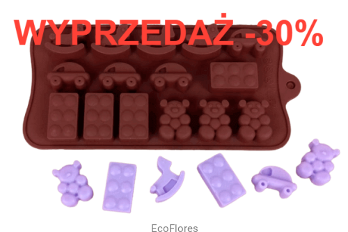 Forma, foremka silikonowa ZABAWKI 15 szt na formie *