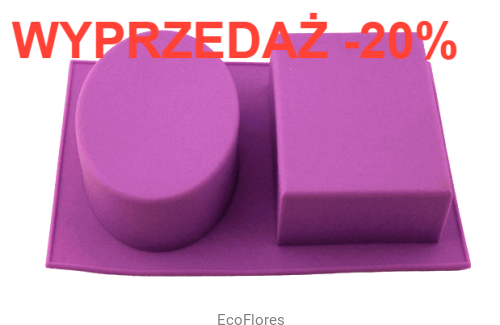 Forma, foremka  silikonowa prostokąt + owal