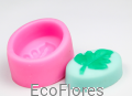 Forma, foremka silikonowa do mydła Listek drugie Ecoflores