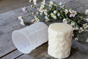 Forma silikonowa do świec Filar Kwiat śliwy