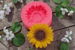 Forma silikonowa do świec Słonecznik M