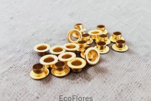 Przelotka złota, wykończenie zawieszek zapachowych 10 szt