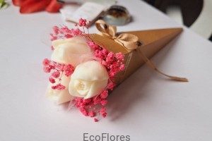 Rożek papierowy flower box