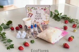 Zestaw do świec Truskawkowy Mus