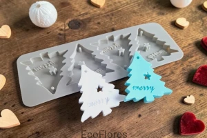 Forma silikonowa Zawieszka 4 szt. na formie Christmas