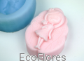 Forma, foremka silikonowa do mydła Dziewczynka 1 Ecoflores