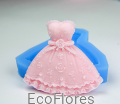 Forma, foremka silikonowa do mydła Suknia 1 Ecoflores