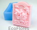 Forma, foremka silikonowa do mydła Arka Noego 1 Ecoflores