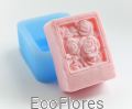 Forma , foremka silikonowa do mydła Róże Antique 1 Ecoflores