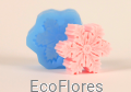  Forma, foremka silikonowa Śnieżynka 2 trzecie Ecoflores