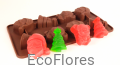 Forma, foremka silikonowa Boże Narodzenie 3 pierwsze Ecoflores