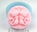 Forma, foremka silikonowa do mydła Kotki 1 Ecoflores